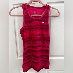 Nike Girl’s Large Fuchsia and Red Dri-FIT Tank Top